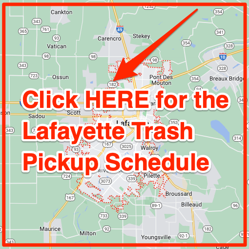 Lafayette Trash Pickup Schedule Map