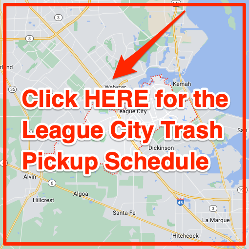 League City Trash Pickup Schedule Map