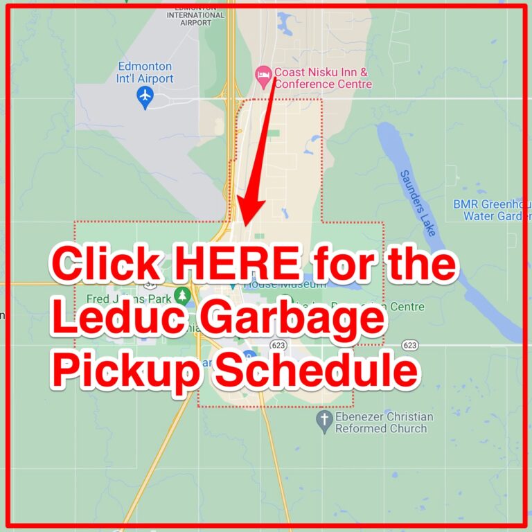 Leduc Garbage Schedule 2024 (Bulk Pickup, Holidays, Map)