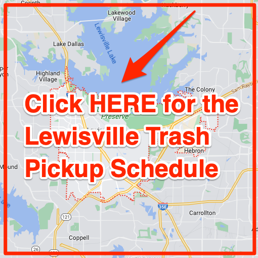 Lewisville Trash Pickup Schedule Map