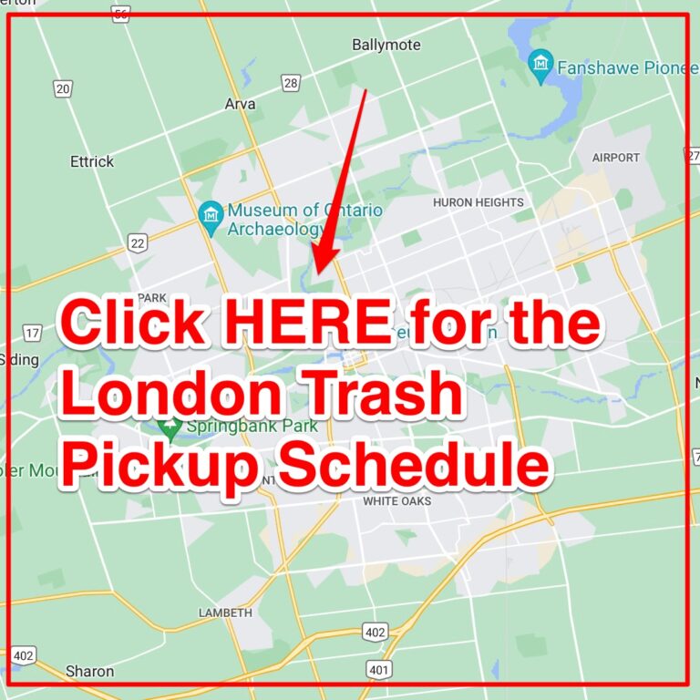 Garbage Pick Up Schedule 2024 London Ontario Ricca Chloette