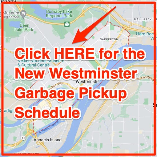 New Westminster Garbage Pickup Schedule Map