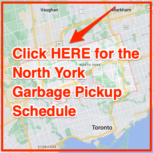 North York Garbage Pickup Schedule Map