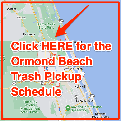 Ormond Beach Trash Pickup Schedule Map