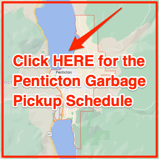 Penticton Garbage Pickup Schedule Map