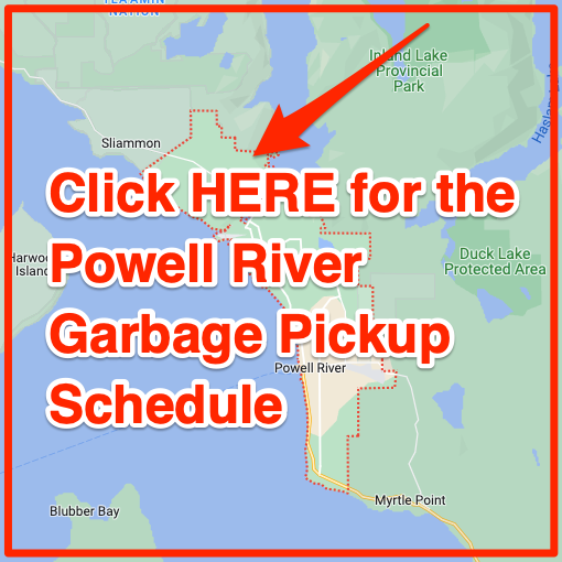 Powell River Garbage Pickup Schedule Map