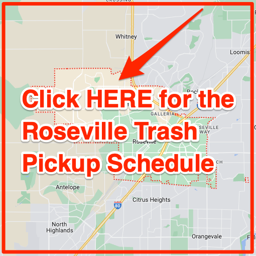 Roseville Trash Pickup Schedule Map