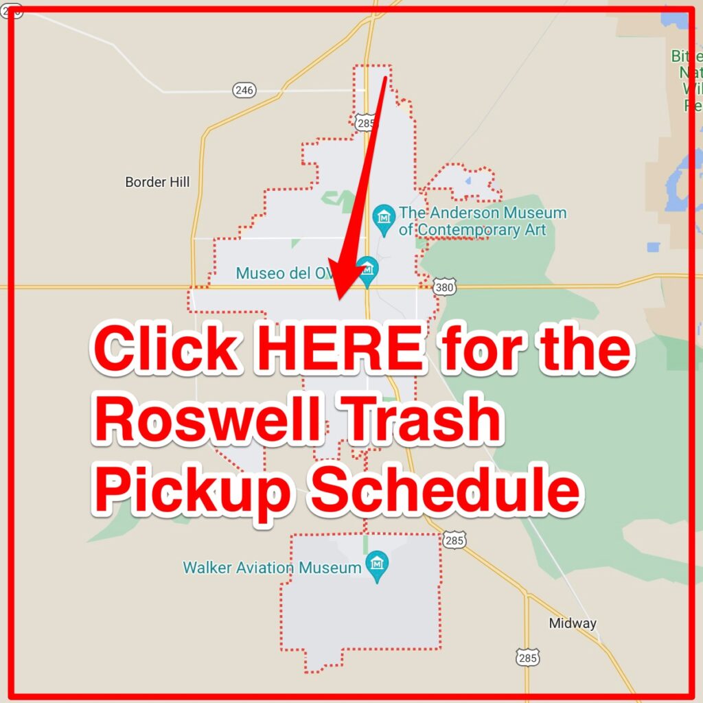 Roswell Trash Pickup Schedule