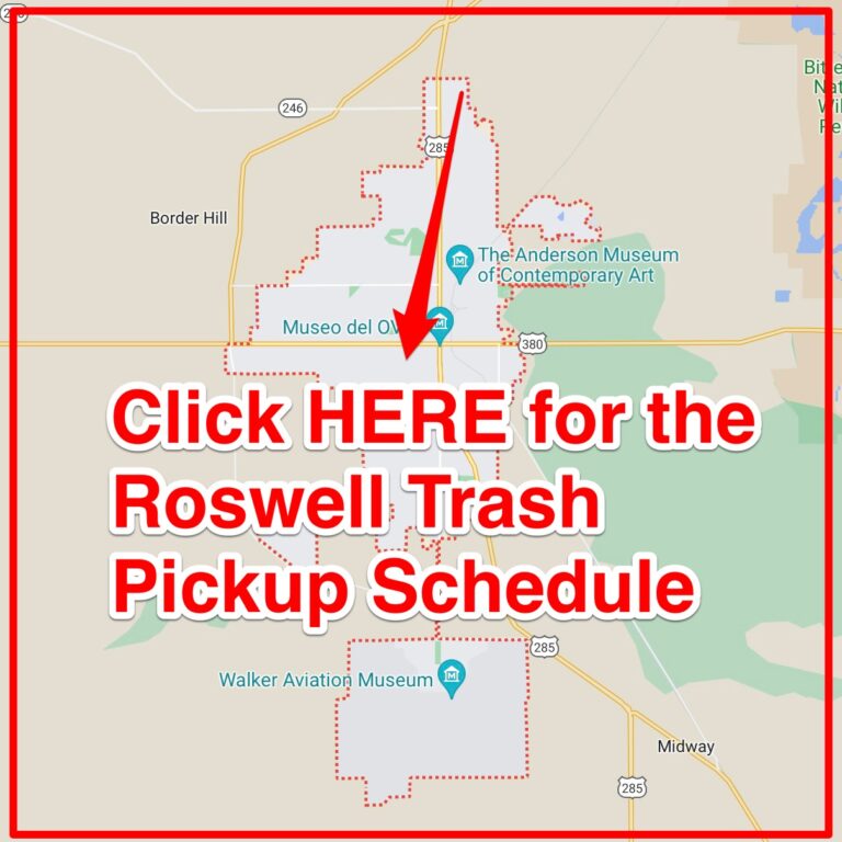 Roswell Trash Schedule 2025 (Bulk Pickup, Holidays, Maps)
