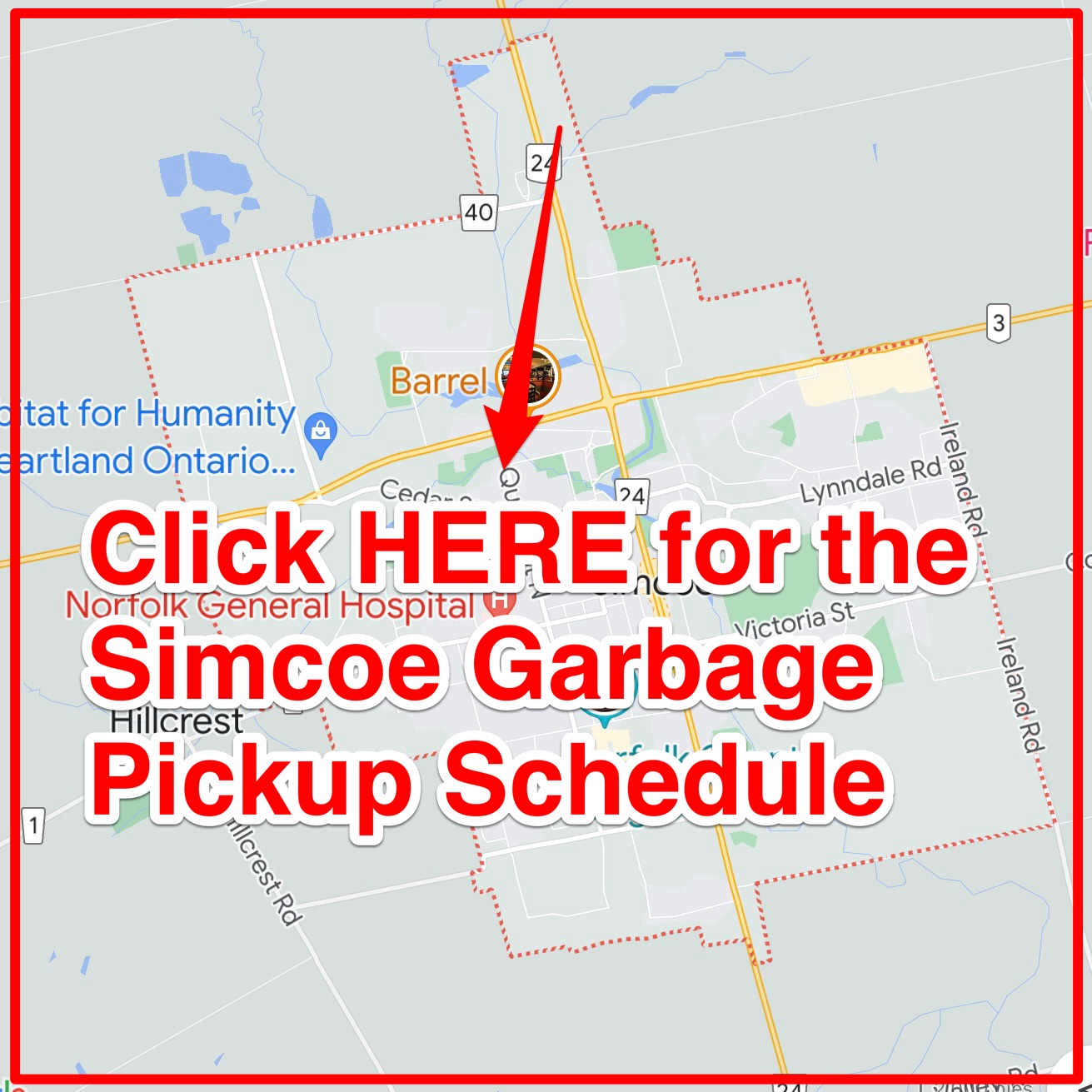 Simcoe Garbage Schedule 2024 (Bulk Pickup, Holidays, Map)