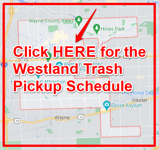 Westland Trash Pickup Schedule Map