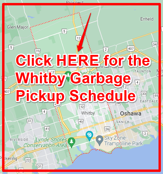 Whitby Garbage Pickup Schedule Map