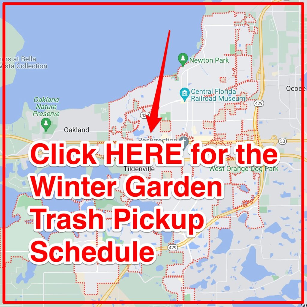 Winter Garden Trash Pickup Schedule