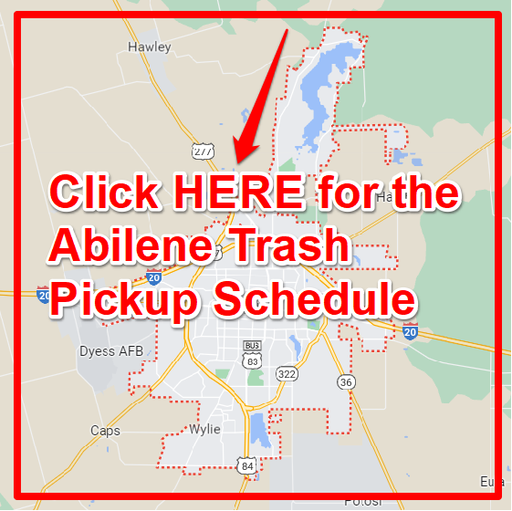 Abilene Trash Pickup Schedule Map