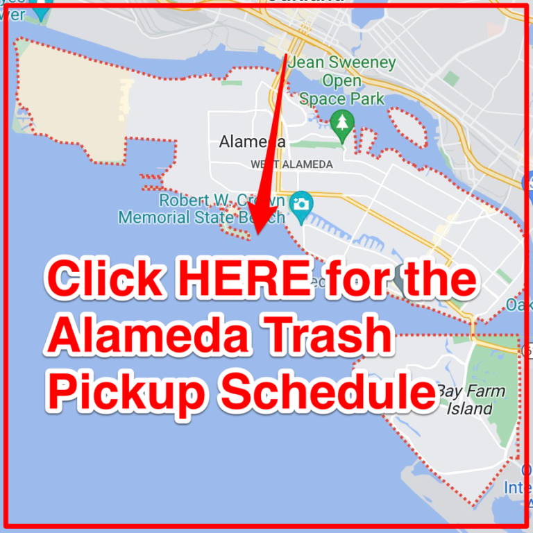 Alameda Trash Schedule 2024 (Bulk Pickup, Holidays, Map)