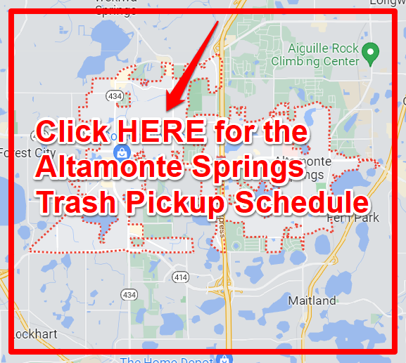 Altamonte Trash Pickup Schedule Map