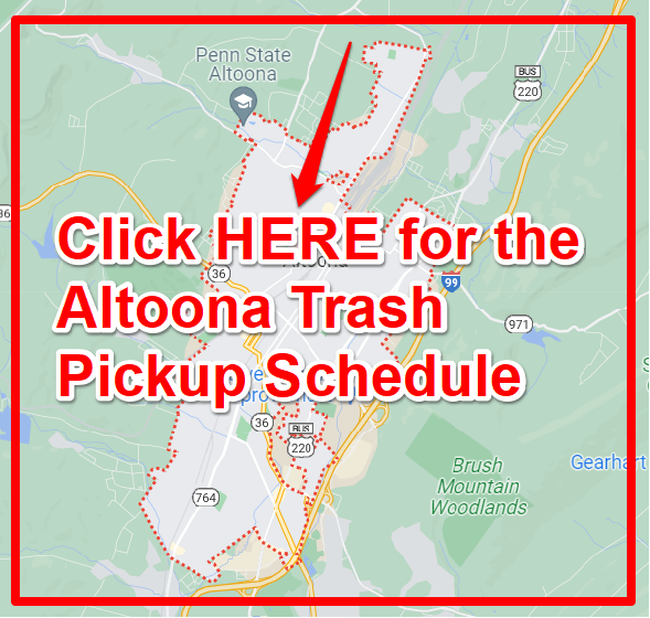 Altoona Trash Pickup Schedule Map