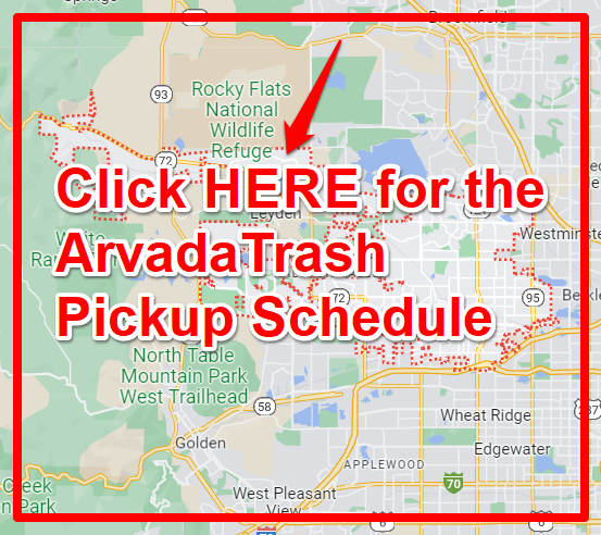Arvada Trash Pickup Schedule Map