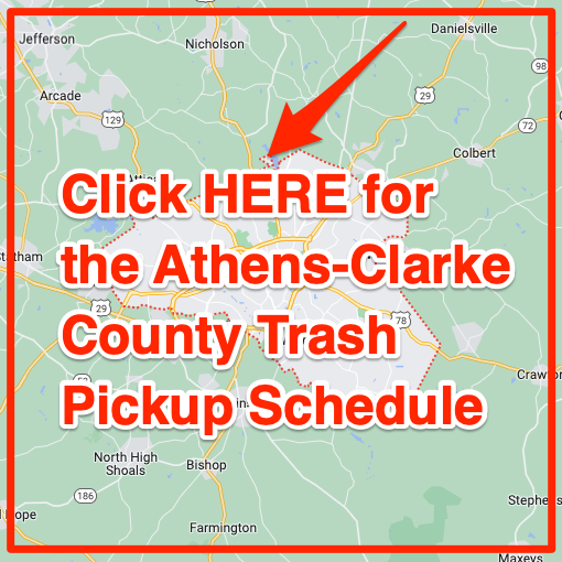 Athens Trash Pickup Schedule Map