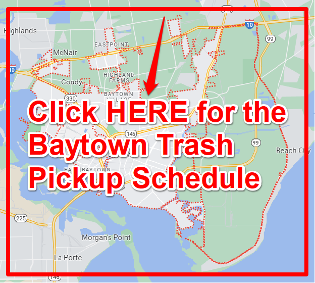 Baytown Trash Pickup Schedule Map