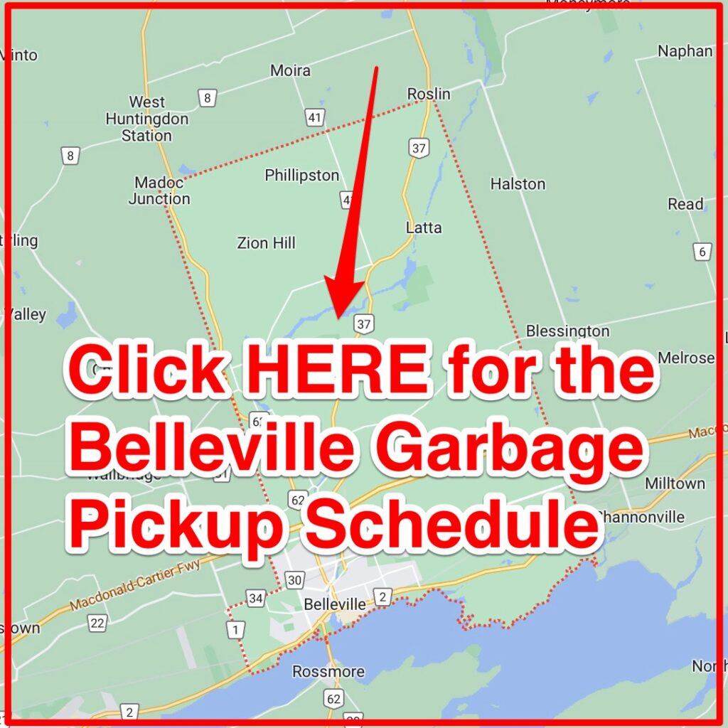 Belleville Garbage Pickup Schedule