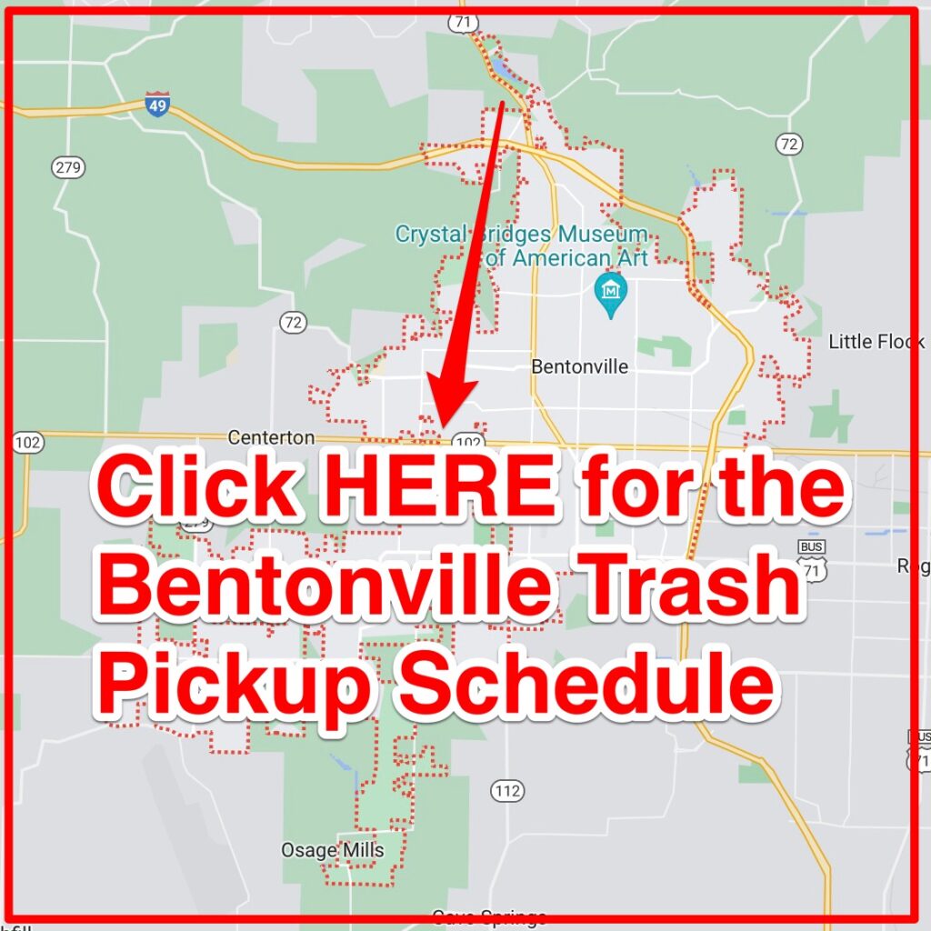 Bentonville Trash Pickup Schedule