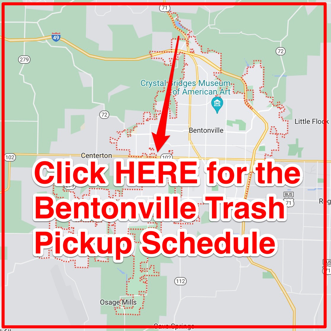 Bentonville Trash Schedule 2024 (Bulk Pickup, Holidays, Map)