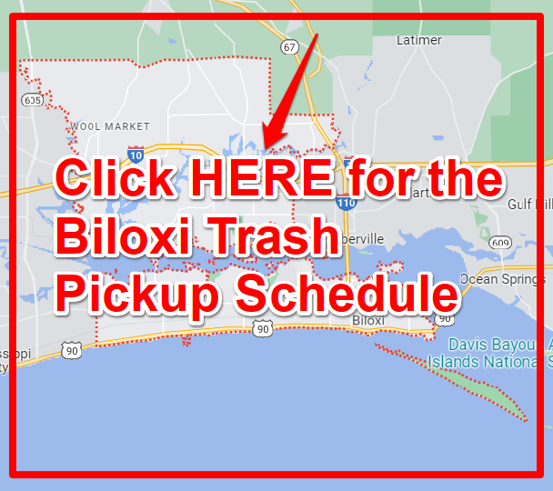 Biloxi Trash Pickup Schedule Map