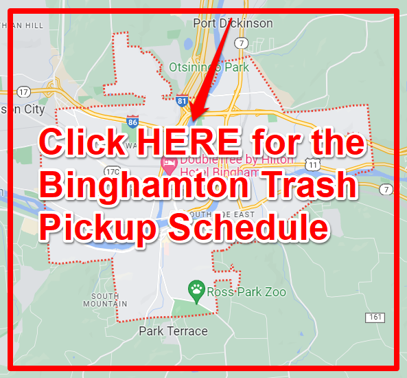 Binghamton Trash Pickup Schedule Map