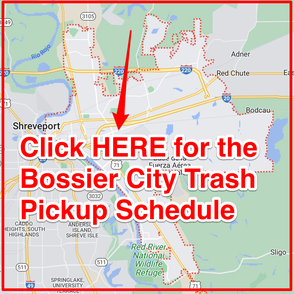 Bossier City Trash Pickup Schedule