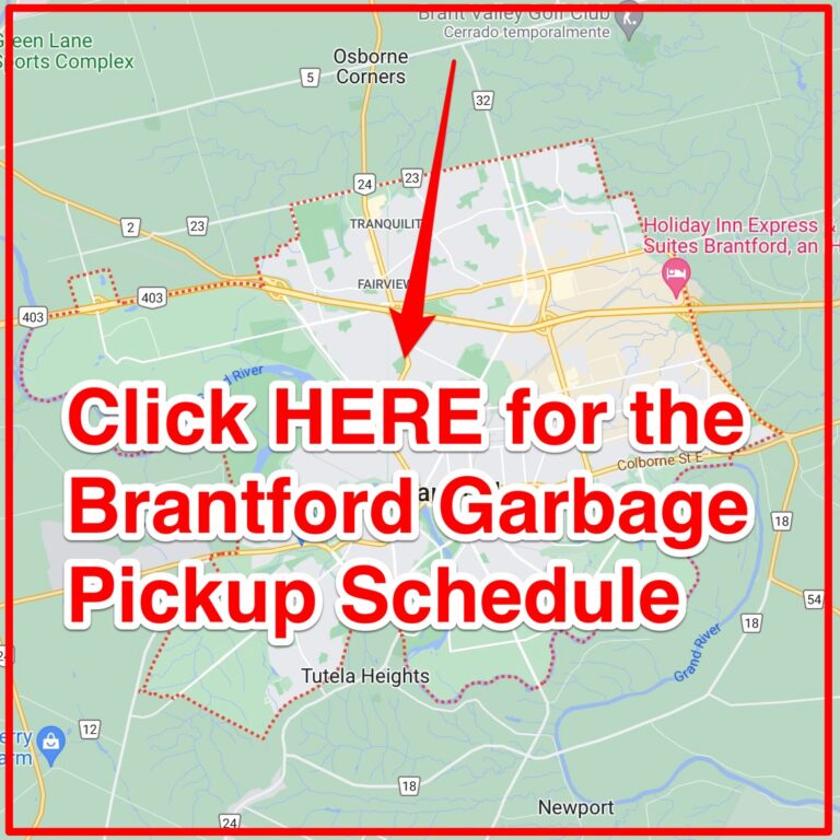 Brantford Garbage Schedule 2024 (Bulk Pickup, Holidays, Map)