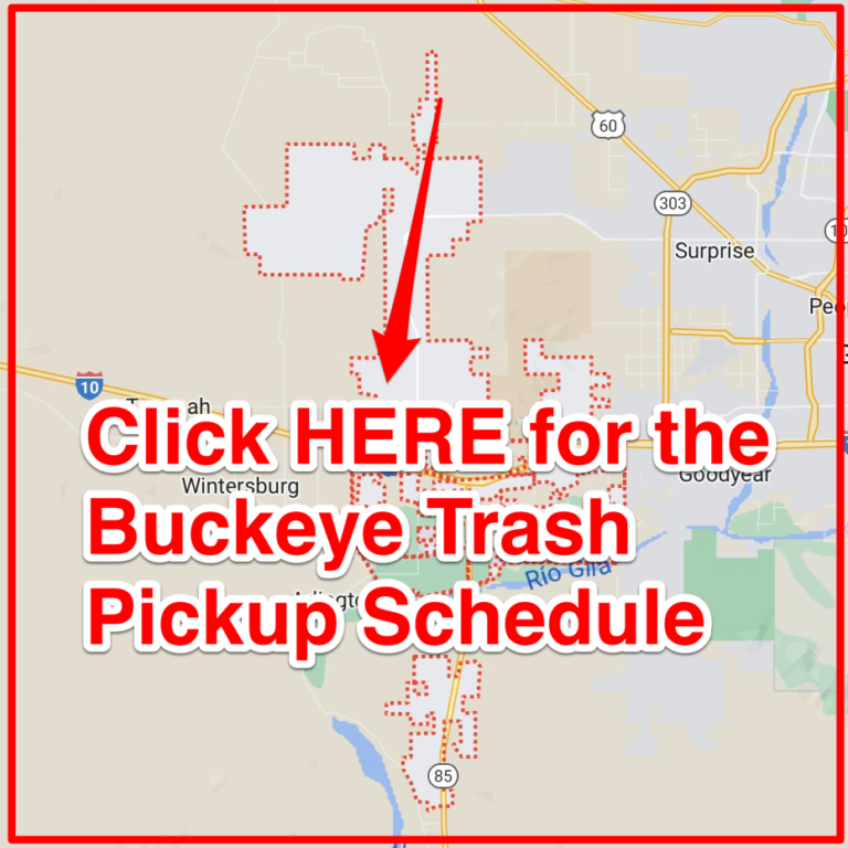 Buckeye Trash Schedule 2024 (Bulk Pickup, Holidays, Map)