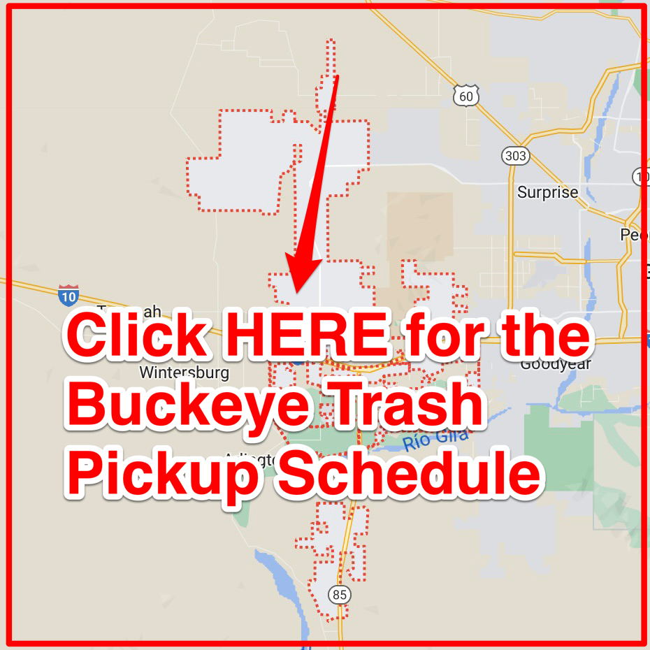 Buckeye Trash Schedule 2025 Bulk Pickup Holidays Map 