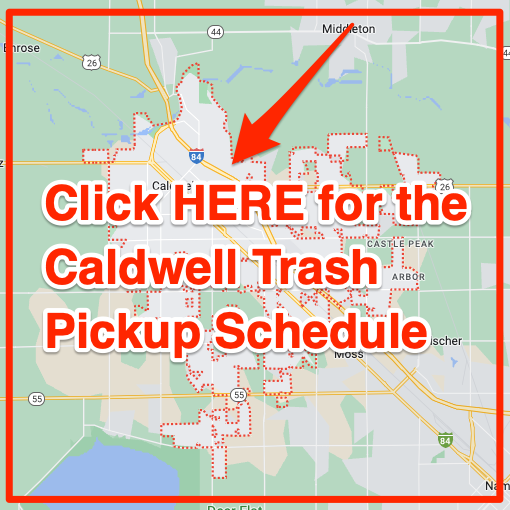 Caldwell Trash Pickup Schedule Map