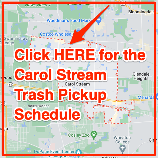 Carol Stream Trash Pickup Schedule Map