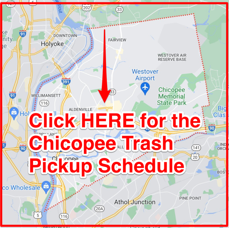 Chicopee Trash Schedule 2024 (Bulk Pickup, Holidays, Map)