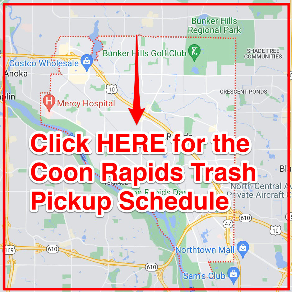 Coon Rapids Trash Pickup Schedule