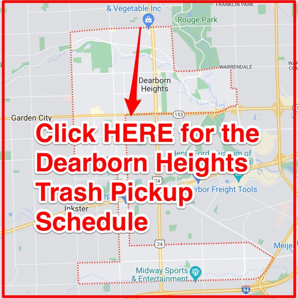 Dearborn Heights Trash Pickup Schedule