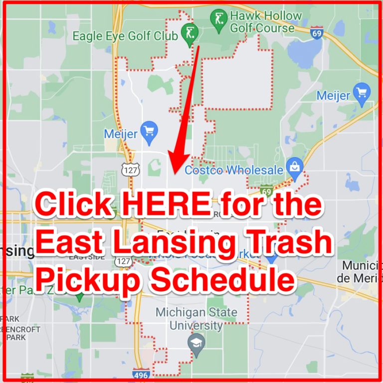 East Lansing Trash Schedule 2024 (Bulk Pickup, Holidays, Map)