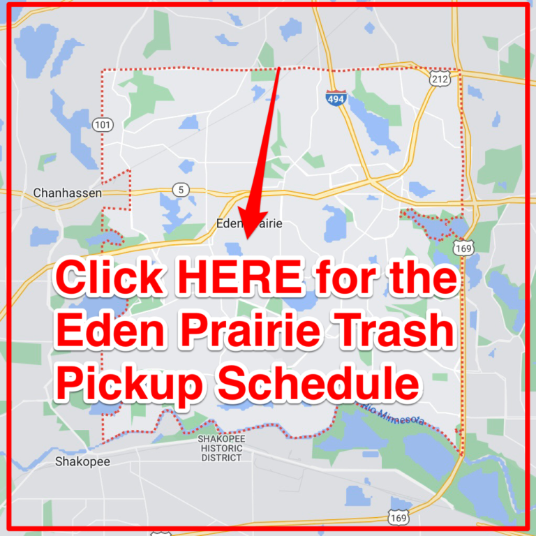 Eden Prairie Trash Schedule 2024 (Bulk Pickup, Holidays, Map)
