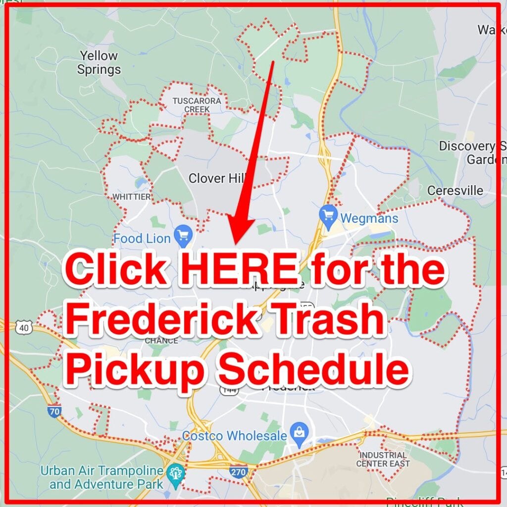 Frederick Trash Pickup Schedule
