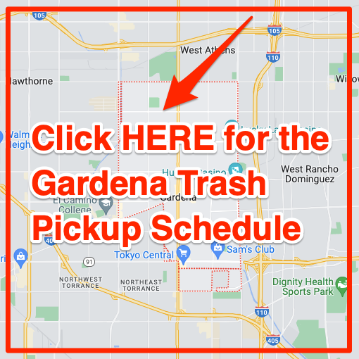 Gardena Trash Pickup Schedule Map