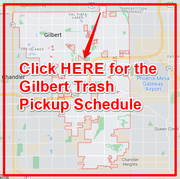 Gilbert Trash Pickup Schedule Map