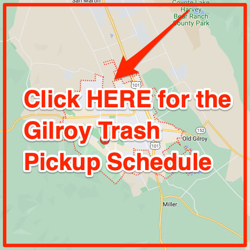 Gilroy Trash Pickup Schedule Map