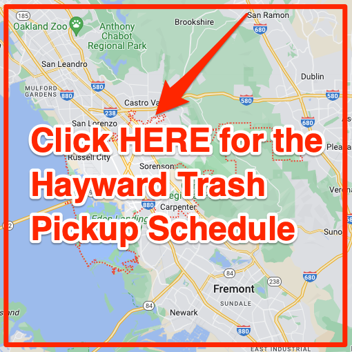 Hayward Trash Pickup Schedule Map