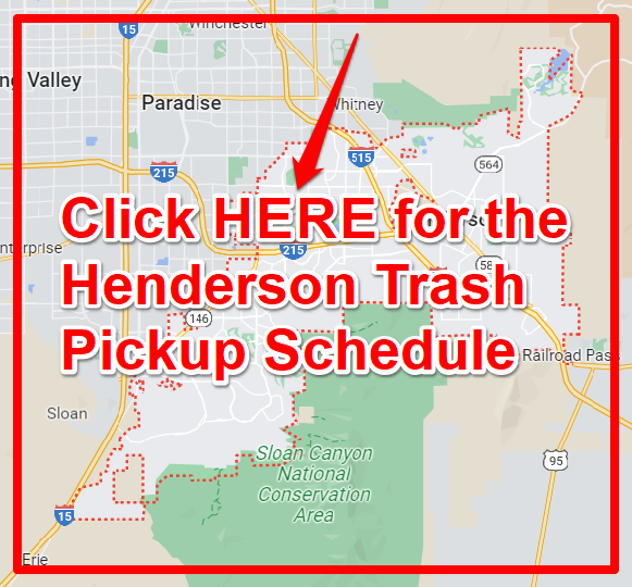 Henderson Trash Pickup Schedule Map