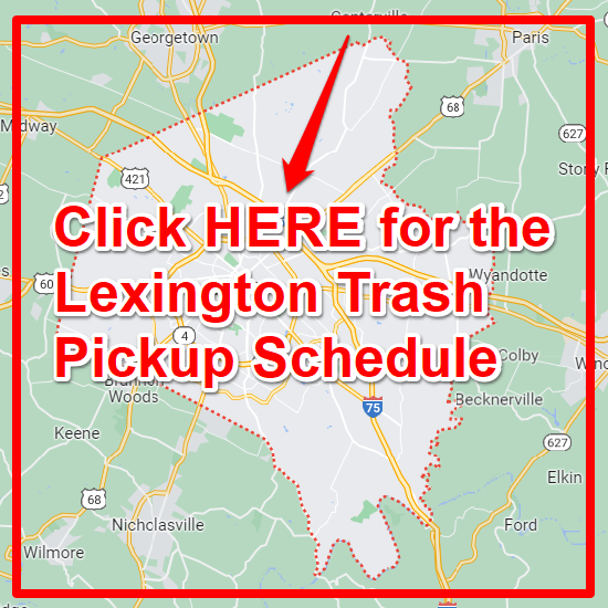 Lexington Trash Pickup Schedule Map