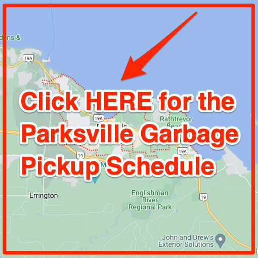 Parksville Garbage Pickup Schedule MAp