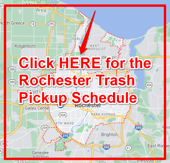 Rochester Trash Pickup Schedule Map