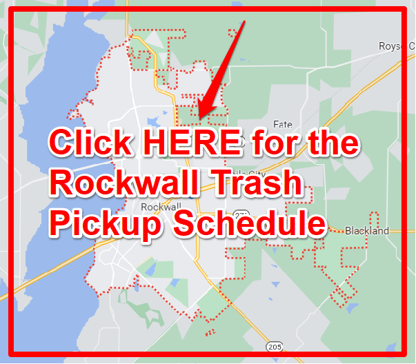 Rockwall Trash Pickup Schedule Map